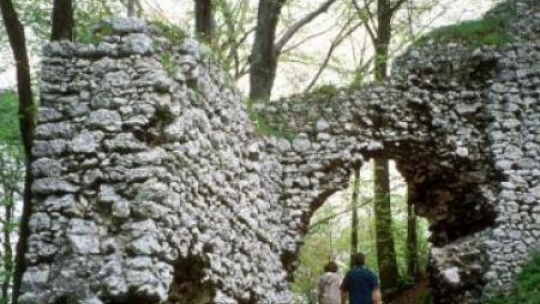 Ruiny zamku w Smoleniu w 1997 r. Fot. PAP/B. Tomaszewska