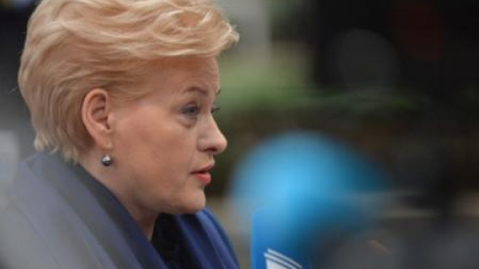 Prezydent Litwy Dalia Grybauskaite. Fot. PAP/EPA