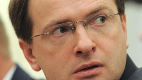 Minister kultury Rosji Władimir Medinski. Fot. PAP/EPA