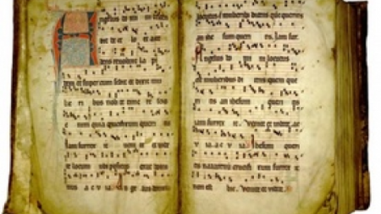 Księga liturgiczna z biblioteki Kolegium Dominikańskiego. Źródło: Kolegium Dominikańskie