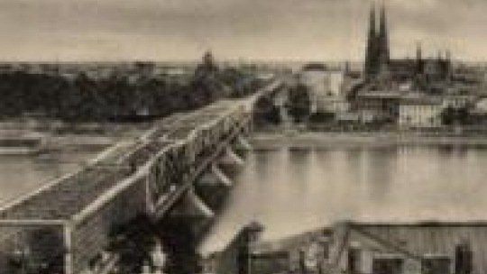 Warszawa. Widok na Pragę. Pocztówka z okresu międzywojennego. Źródło: BN Polona