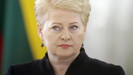 Prezydent Litwy Dalia Grybauskaite. Fot. PAP/EPA