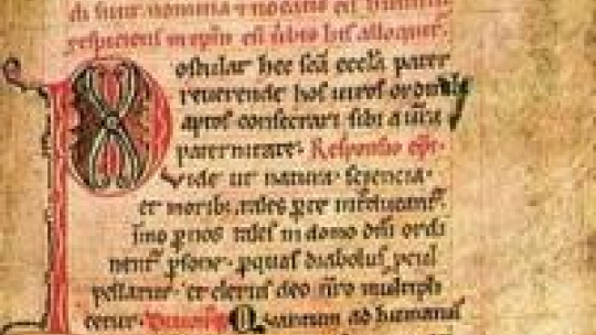 Fragment rękopisu. Źródło: Wikimedia 