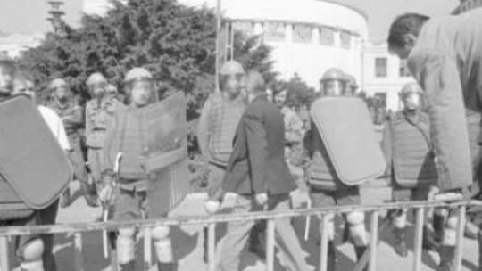 Demonstracja opozycji w 1989 r. w Warszawie. Foto: Fotorzepa/Przemek Wierzchowski