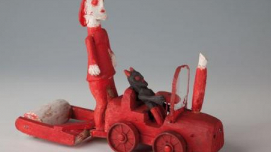 Stanisław Mika "Diabelski traktor", 1978 r. Źródło: Muzeum Etnograficzne w Krakowie