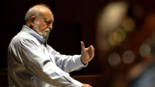 Jeden z najwybitniejszych współczesnych polskich kompozytorów i dyrygentów Krzysztof Penderecki. Fot. PAP/D. Delmanowicz