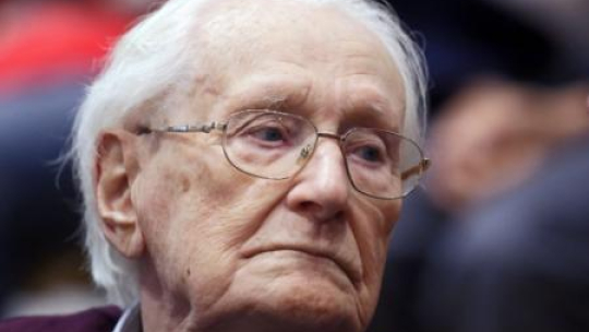 Oskar Groening - strażnik z Auschwitz. Fot. PAP/EPA