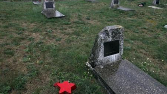Zdewastowany cmentarz żołnierzy radzieckich w Milejczycach. Fot. PAP/A. Reszko
