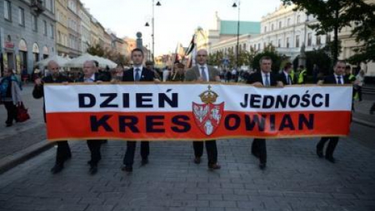 Marsz Godności Rzeczypospolitej w stolicy podczas obchodów Dnia Jedności Kresowian. Fot. PAP/J. Turczyk