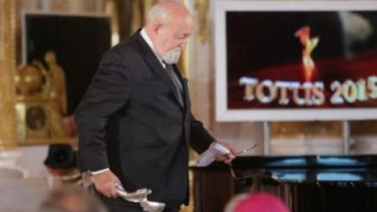 Krzysztof Penderecki odebrał nagrodę Totus 2015. Fot. PAP/L. Szymański