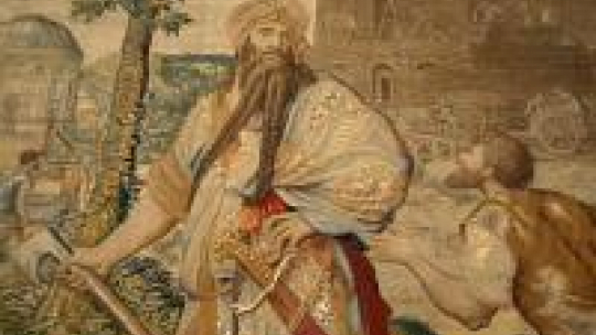 Arras "Budowa Wieży Babel" na Zamku Królewskim na Wawelu Fot. PAP/J. Bednarczyk
