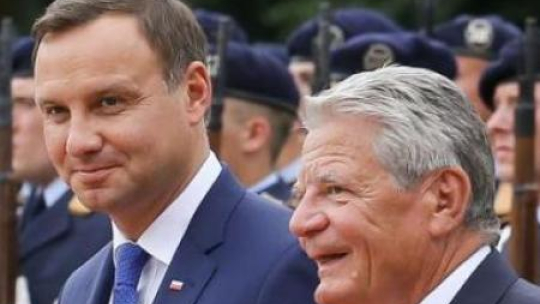 Prezydenci Polski Andrzej Duda i Niemiec Joachim Gauck. Berlin, Niemcy, 28.08.2015. Fot. PAP/P. Supernak