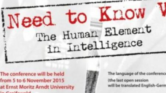 "Need to Know V: The Human Element in Intelligence". Źródło: IPN