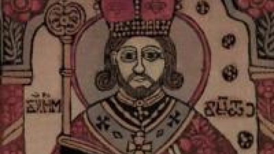 Święty Mikołaj z Miry. Drzeworyt, pierwsza poł. XIX w. Źródło: BN Polona