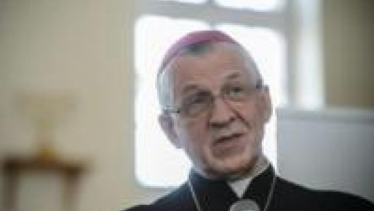 Przewodniczący Komitetu KEP ds. Dialogu z Judaizmem biskup Mieczysław Cisło. Fot. PAP/W. Pacewicz 