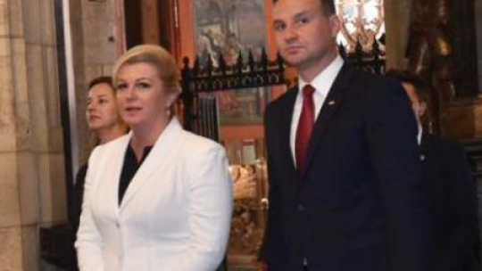 Prezydent RP Andrzej Duda i prezydent Chorwacji Kolinda Grabar-Kitarović. Fot. PAP/J. Bednarczyk