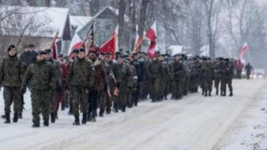 XX Marsz Szlakiem Powstańców Styczniowych w 150. rocznicę zrywu. Fot. PAP/M. Walczak