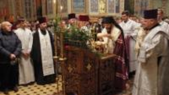 Ordynariusz diecezji białostocko-gdańskiej abp Jakub w soborze św. Mikołaja w Białymstoku. Fot. PAP/A. Reszko