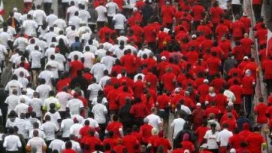 XXI Bieg Niepodległości. Fot. PAP/ Bartłomiej Zborowski