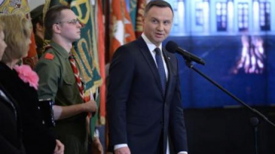 Prezydent Andrzej Duda podczas uroczystości objęcia Honorowego Protektoratu nad Ruchem Harcerskim. Fot. PAP/J. Turczyk