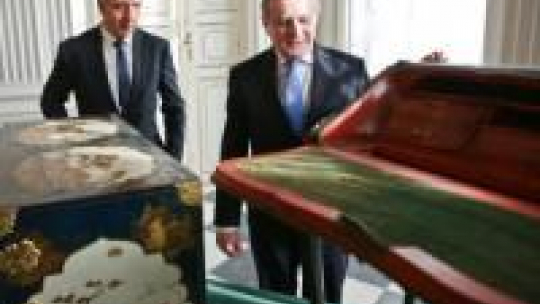 Wicepremier Piotr Gliński i przewodniczący Bundesratu, premier Saksonii Stanislaw Tillich. Fot. PAP/R. Guz