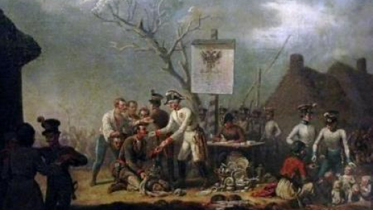 „Rzeź galicyjska” Jana Nepomucena Lewickiego. Źródło: Wikimedia Commons