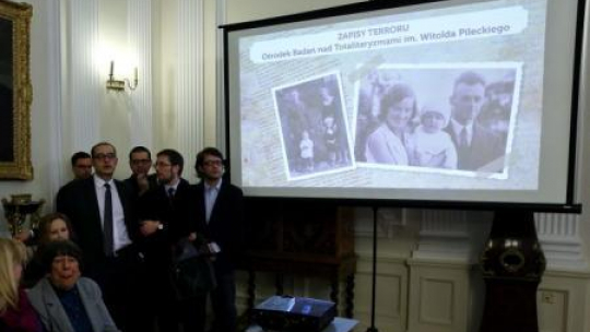 Inauguracja projektu „Zapisy terroru” w Ministerstwie Kultury i Dziedzictwa Narodowego. Fot. PAP/R. Guz