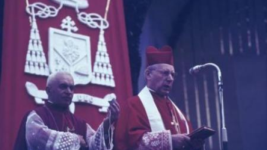 Kard. Stefan Wyszyński. Uroczystości Tysiąclecia Chrztu Polski. Piekary Śląskie, 1966 r. Fot. PAP/A.Kossobudzki Orłowski
