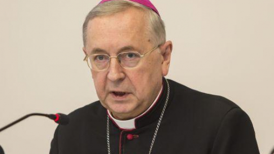 Przewodniczący Konferencji Episkopatu Polski, metropolita poznański abp Stanisław Gądecki.  Fot. PAP/B. Jankowski