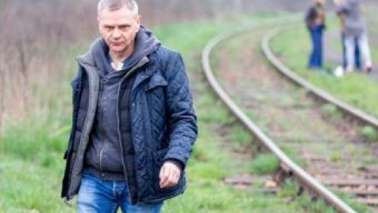 Reżyser Maciej Pieprzyca na planie filmu „Jestem mordercą”. Fot. PAP/A. Grygiel 