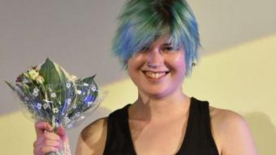 Zosya Rodkevich odebrała Złoty Róg dla najlepszego filmu dokumentalnego. Fot. PAP/J. Bednarczyk