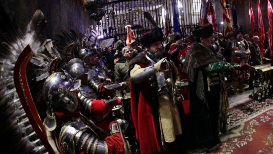 Narodowa Pielgrzymka Husarii na Jasną Górę. 2014 r. Fot. PAP/W. Deska 