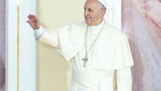 Papież Franciszek na krakowskich Błoniach. Fot. PAP/J. Turczyk