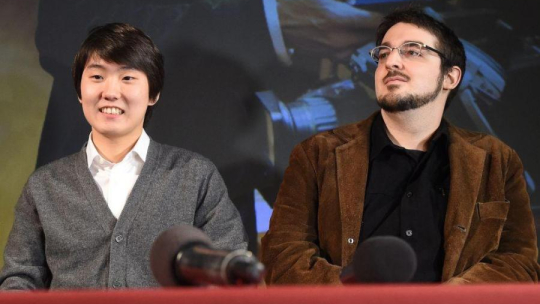 Seong-Jin Cho i Charles Richard-Hamelin. Fot. PAP/R. Pietruszka 