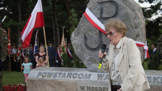 Pomysłodawczyni Pomnika Powstańców Warszawskich prof. Maria Gołębiowska. Łódź. 01.08.2016. Fot. PAP/G. Michałowski