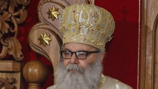 Prawosławny patriarcha antiocheński i całego Wschodu Jan X (C). Fot. PAP/A. Reszko