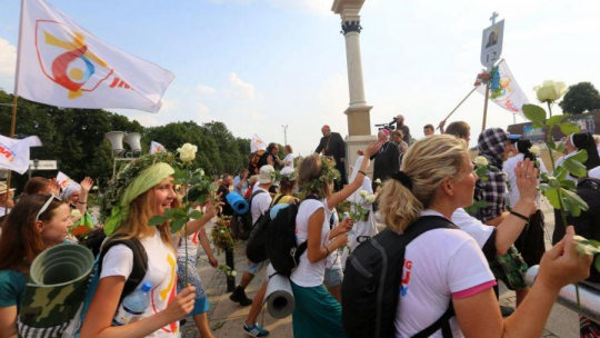 35. Piesza Pielgrzymka Archidiecezji Krakowskiej na Jasnej Górze. 2015 r. Fot. PAP/W. Deska 