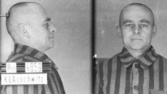 Fotografia obozowa rotmistrza Witolda Pileckiego. Fot. Państwowe Muzeum Auschwitz-Birkenau