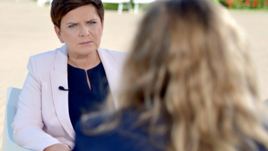 Premier Beata Szydło udziela wywiadu PAP. Fot. PAP/D. Delmanowicz
