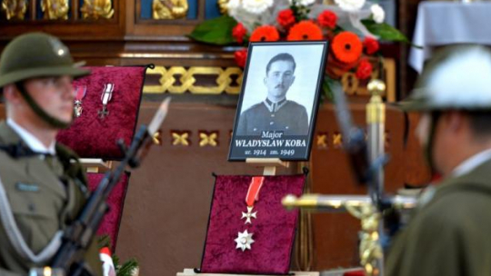 Uroczystości pogrzebowe majora Władysława Koby w kościele księży salezjanów w Przemyślu. Fot. PAP/D. Delmanowicz