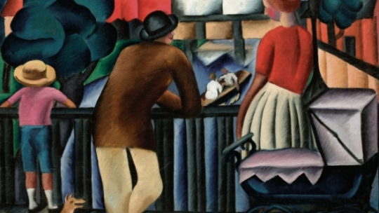 Géza Schiller, Motyw miejski, 1924. Olej, płótno, Východoslovenská galéria Košice