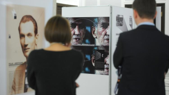 Otwarcie wystawy "Jan Karski. Człowiek wolności", zorganizowane przez Muzeum Historii Polski w ramach obchodów Europejskiego Dnia Pamięci o Sprawiedliwych. Fot. PAP/Jacek Turczyk 