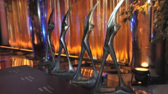 Statuetki konkursu „Książka Historyczna Roku”. Fot. TVP