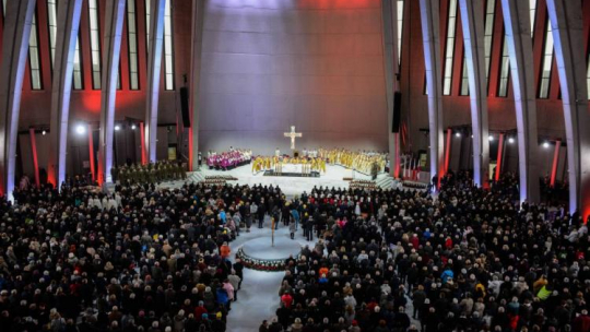 Świątynia Opatrzności Bożej w Wilanowie została uroczyście otwarta w Święto Niepodległości. Warszawa, 11.11.2016. Fot. PAP/J. Kamiński