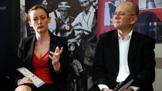 Aleksandra Turkiewicz i Jacek “Wiejski” Górski. 2013 r. Fot. PAP/T. Gzell