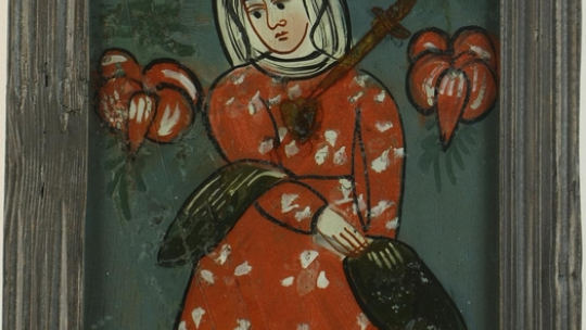 "Matka Boska Bolesna" - obraz po konserwacji