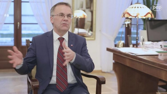 Jarosław Sellin. Źródło: Serwis Wideo PAP