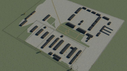 Model koncepcyjny obozu pracy Treblinka I. Oprac. T. Idzikowski