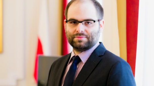 Wiceministr kultury Paweł Lewandowski. Fot. Danuta Matloch. Źródło: Ministerstwo Kultury i Dziedzictwa Narodowego