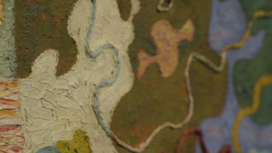 Pierwsza zagraniczna monograficzna wystawa prac Strzemińskiego i Kobro. Źródło: Serwis wideo PAP